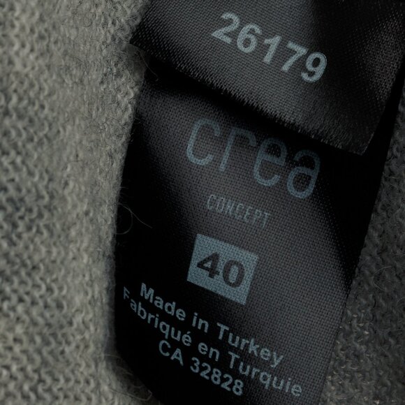 Crea Concept AW/17 Marled-Grey Watercolour Sharkbite-Hem Sweater - Picture 10 of 10